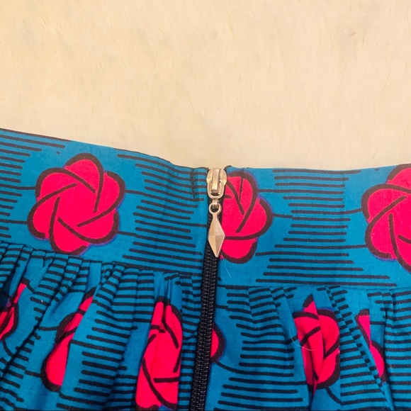 The African Shop Size 24 Plus Blue and Pink Skirt - Picture 4 of 4